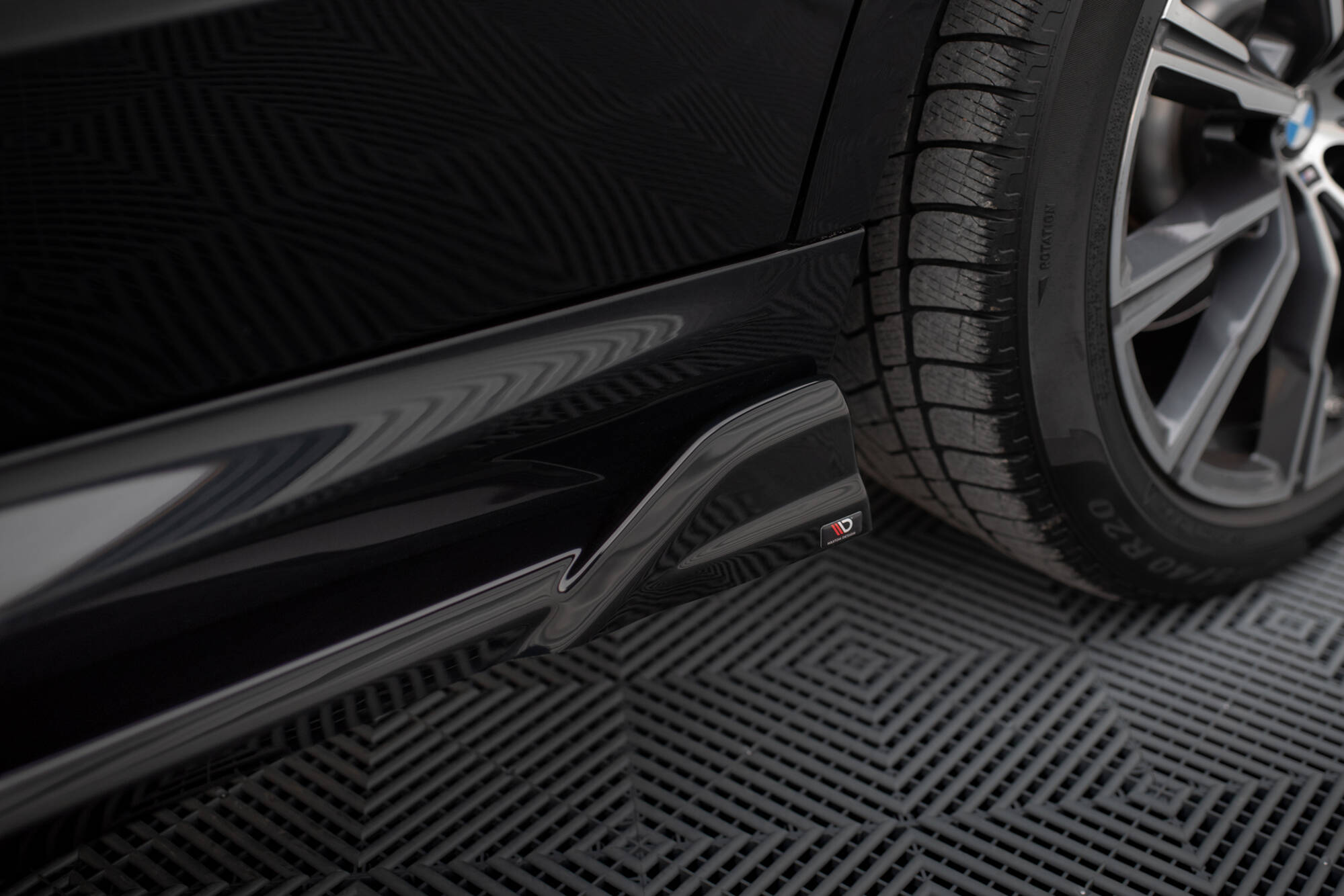 Street+ Seitenschweller Leisten V.2 passend für BMW X5 M-Paket G05 schwarz Hochglanz
