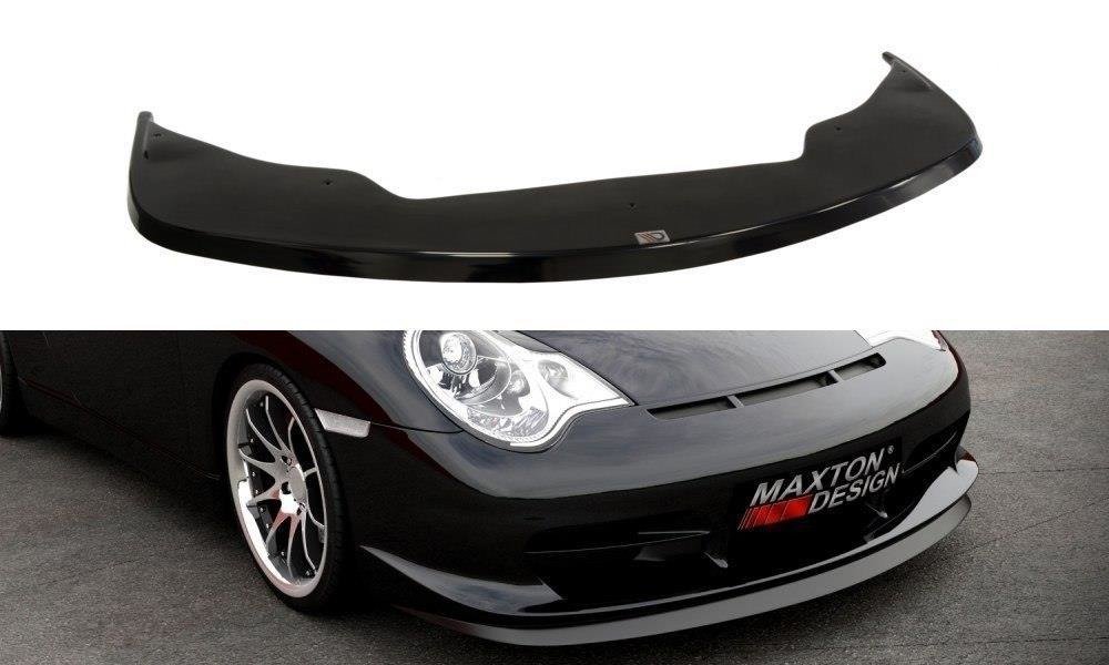 Street+ Spoilerlippe Front Ansatz passend für Porsche 911 GT3 996 schwarz Hochglanz