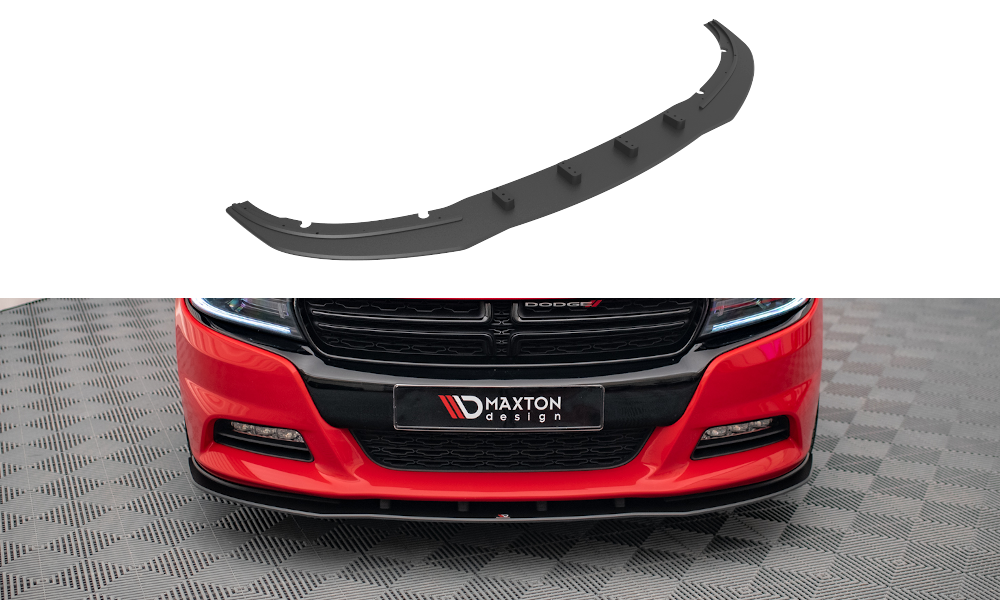 Street Pro Spoilerlippe Front Ansatz passend für Dodge Charger RT Mk7 FL rot