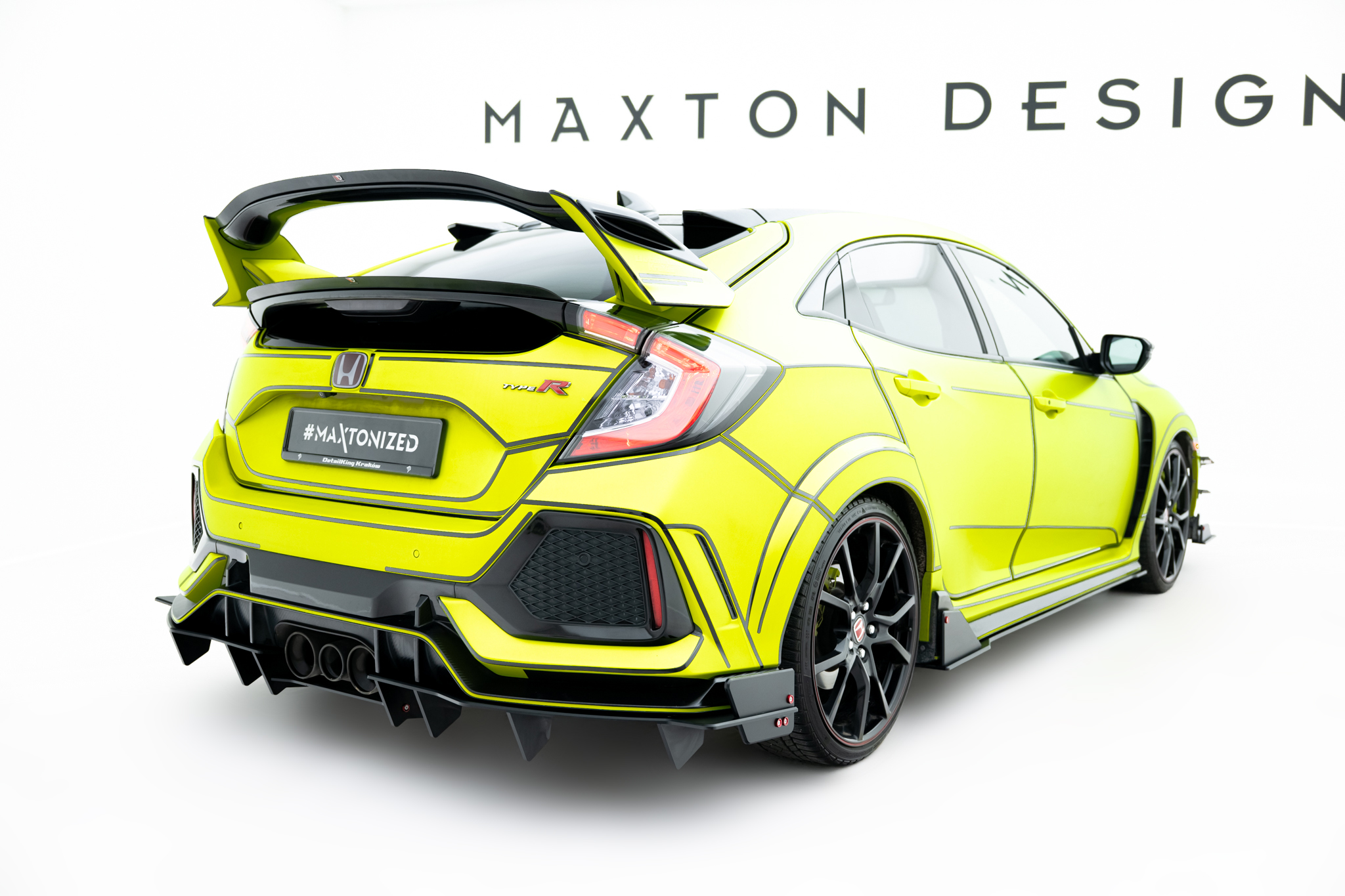 Robuste Racing Diffusor Heck Ansatz für Honda Civic Type-R Mk10 / Mk10 Facelift