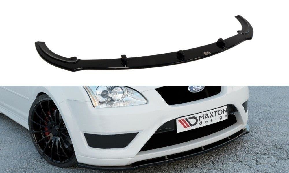 Street+ Spoilerlippe Front Ansatz V.1 passend für Ford Focus ST Mk2 schwarz Hochglanz