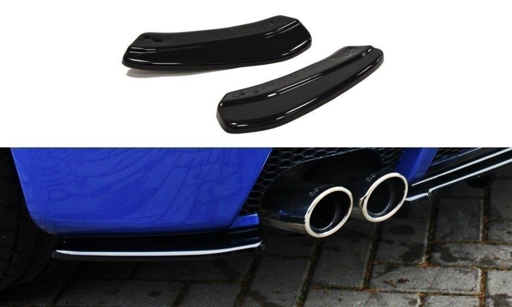 Heck Ansatz Flaps Diffusor für Alfa Romeo 147 GTA schwarz Hochglanz