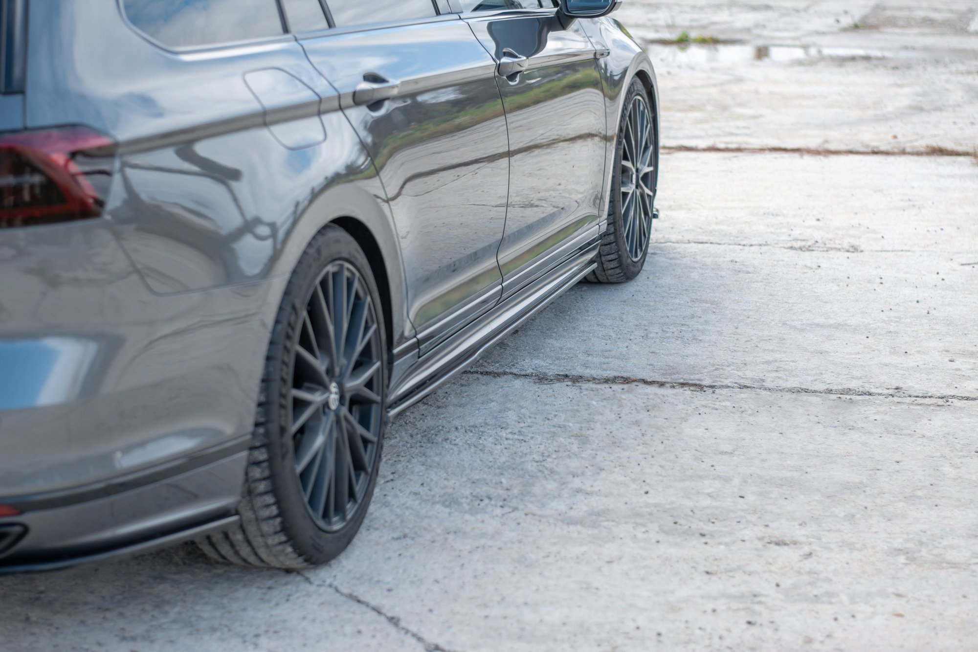 Seitenschweller Ansatz für Volkswagen Passat R-Line B8 Carbon Look