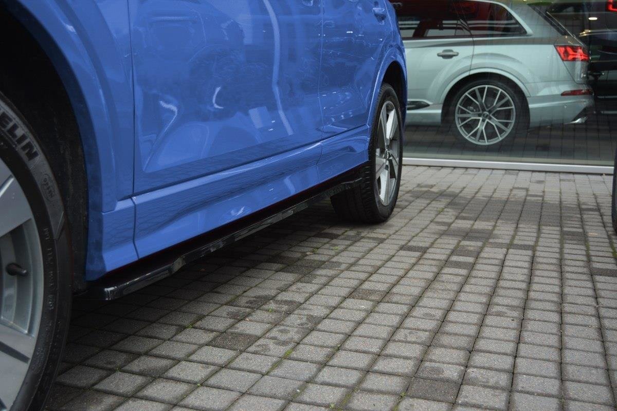 Seitenschweller Ansatz für Audi Q2 Mk.1 schwarz Hochglanz