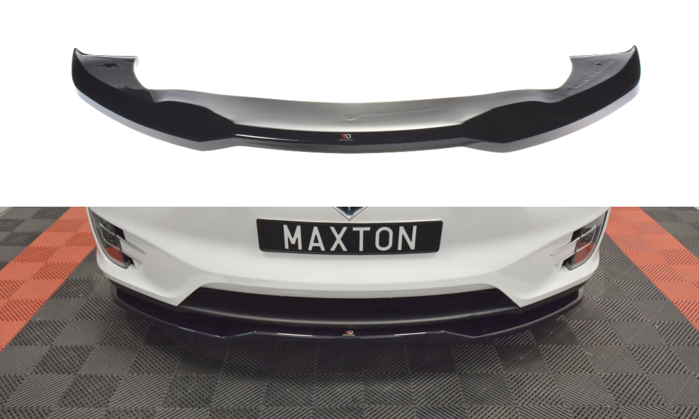 Frontlippe V.2 passend für Tesla MODEL X schwarz Hochglanz