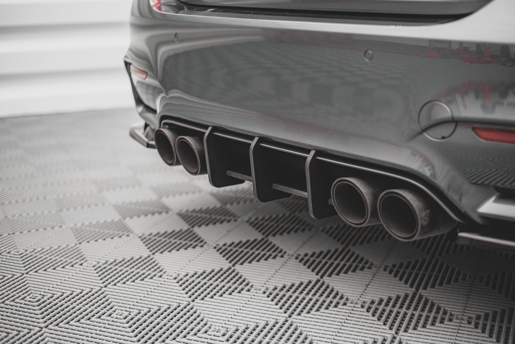 Street Pro Heckschürze Heck Ansatz Diffusor passend für BMW M4 F82