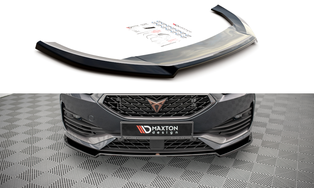 Frontlippe V.2 passend für CUPRA Leon Mk1 schwarz Hochglanz
