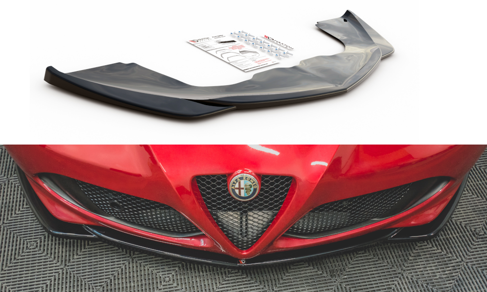 Front Ansatz für Alfa Romeo 4C schwarz Hochglanz