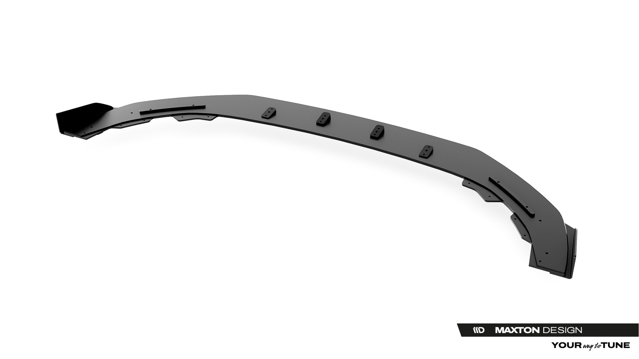 Frontlippe passend für CUPRA Leon ST / Hatchback Mk1 FL schwarz matt + Hochglanz Flaps