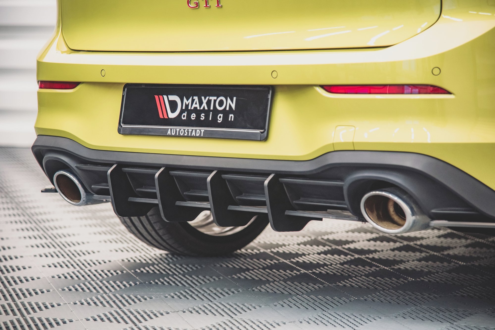 Street Pro Heckschürze Heck Ansatz Diffusor V.1 passend für VW Golf GTI Clubsport Mk8