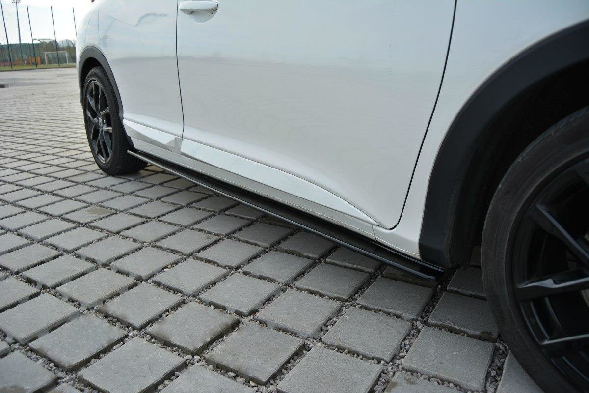 Seitenschweller Ansatz für Honda Civic Mk9 Facelift schwarz matt