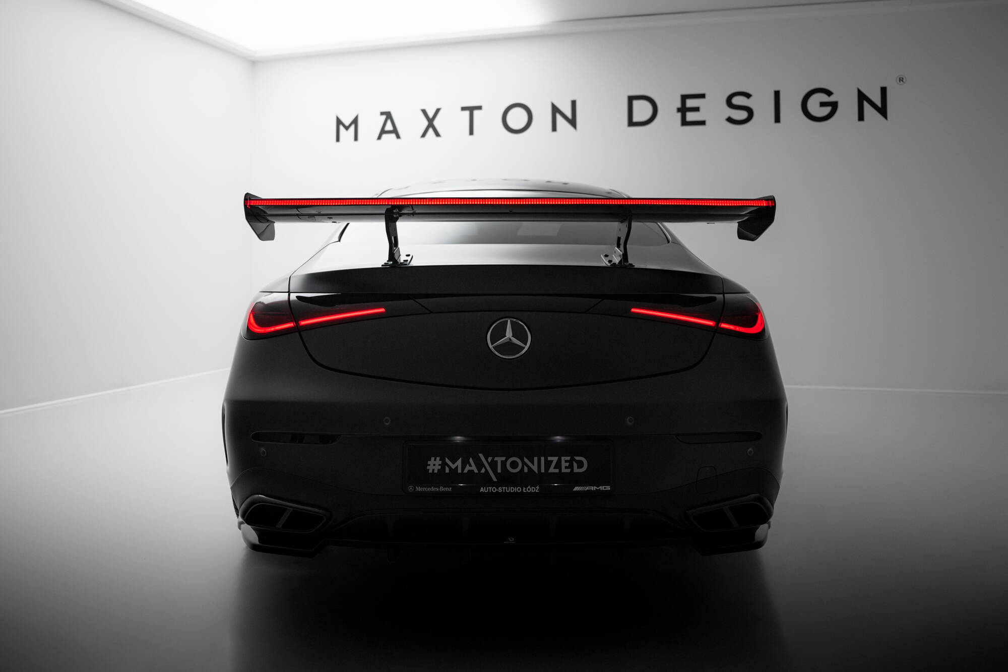 Carbon Heck Spoiler Heckflügel V.1 + LED passend für Mercedes-AMG CLE 53 C236