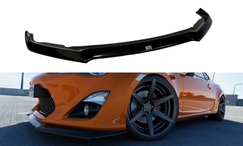 Street+ Spoilerlippe Front Ansatz passend für Toyota GT86 schwarz Hochglanz