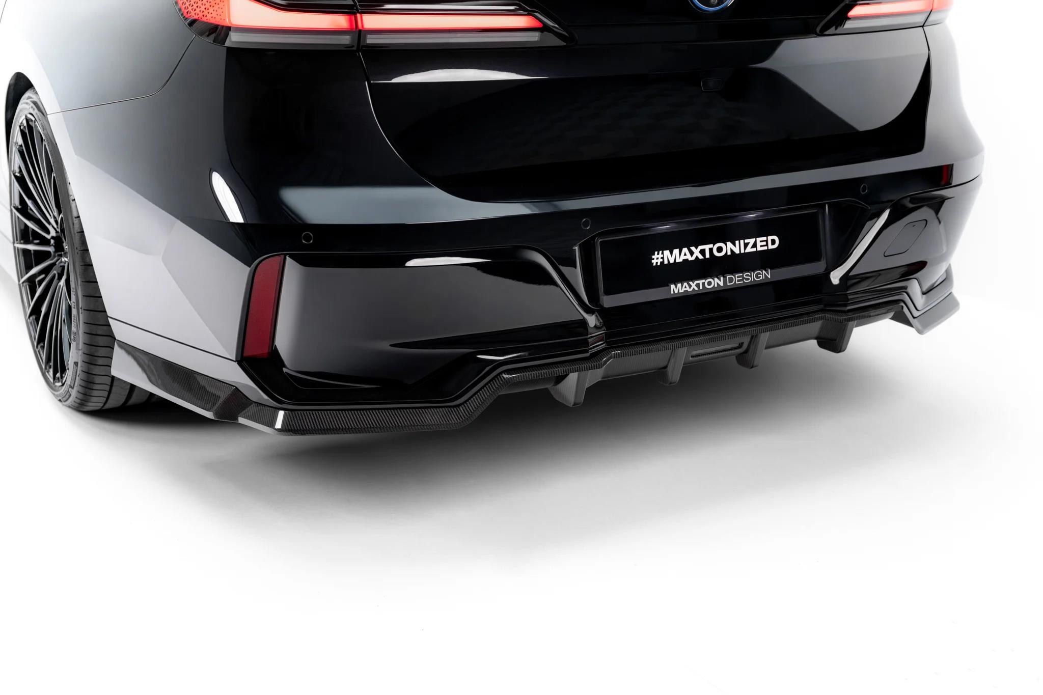 Prepreg Carbon Fiber Rear Splitter (mit einem vertikalem balken) BMW 7 M-Paket / i7 M-Paket G70