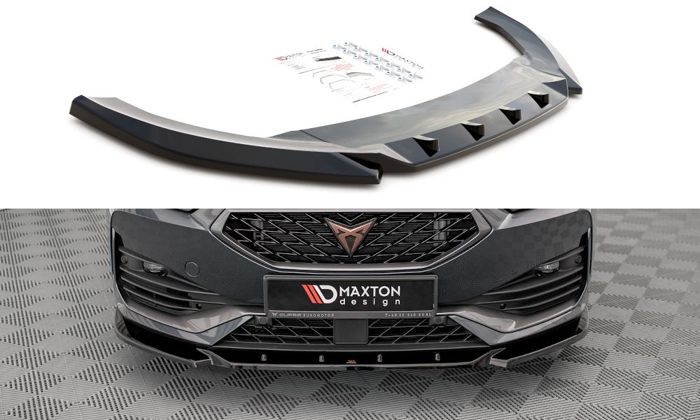 Frontlippe V.3 passend für CUPRA Leon Mk1 schwarz Hochglanz