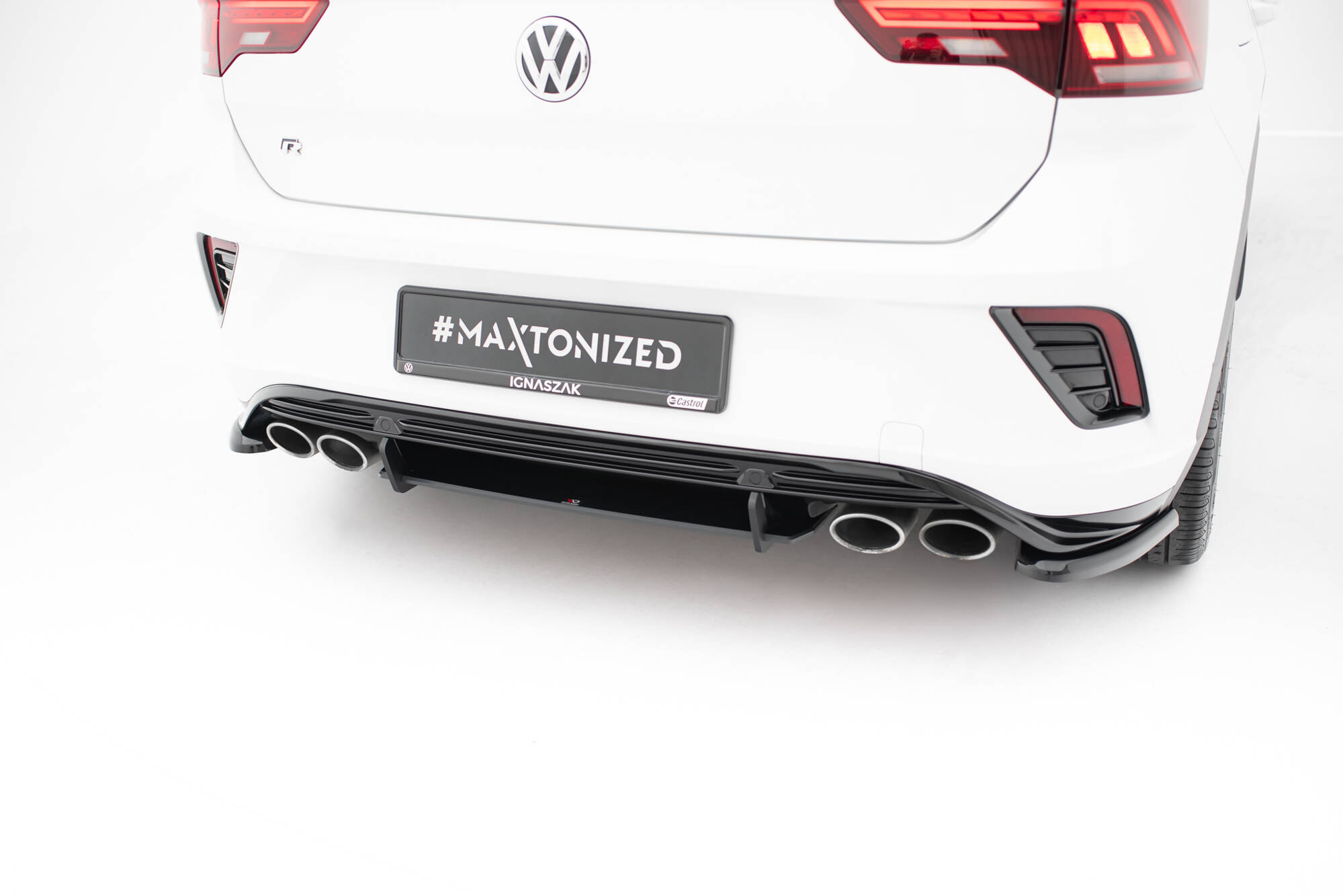 Street Pro Heckschürze Heck Ansatz Diffusor passend für VW T-Roc R Mk1