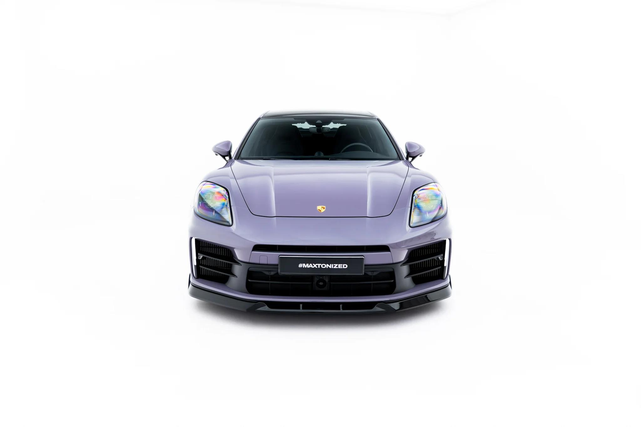 Street+ Spoilerlippe Front Ansatz passend für Porsche Panamera 4 / 4S E-Hybrid / 4 E-Hybrid 972 schwarz Hochglanz