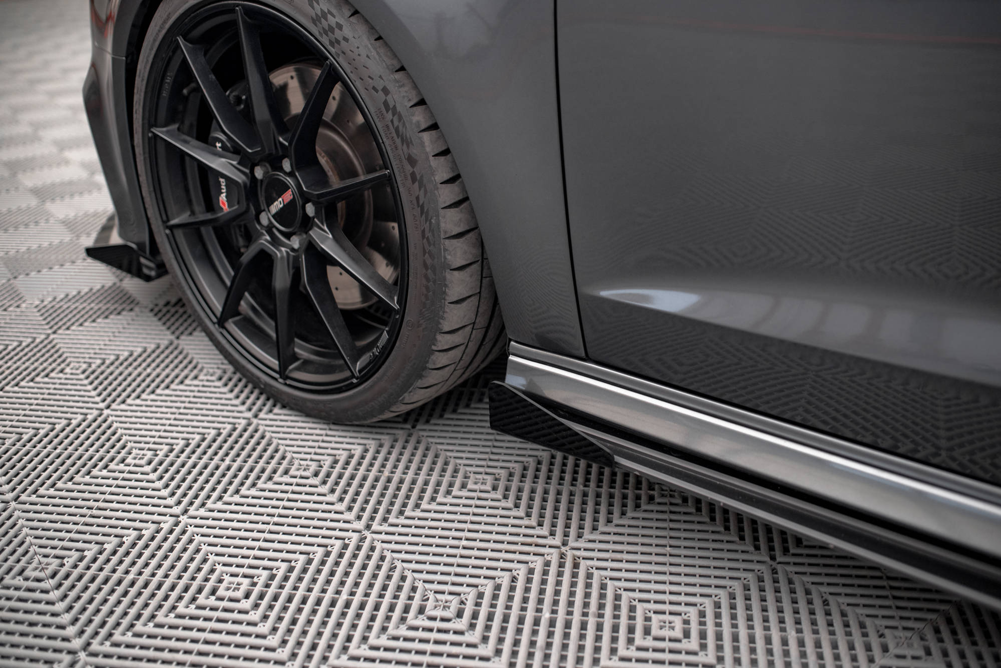 Seitenschweller Flaps passend für Audi S3 / A3 S-Line Sportback 8V FL schwarz Hochglanz