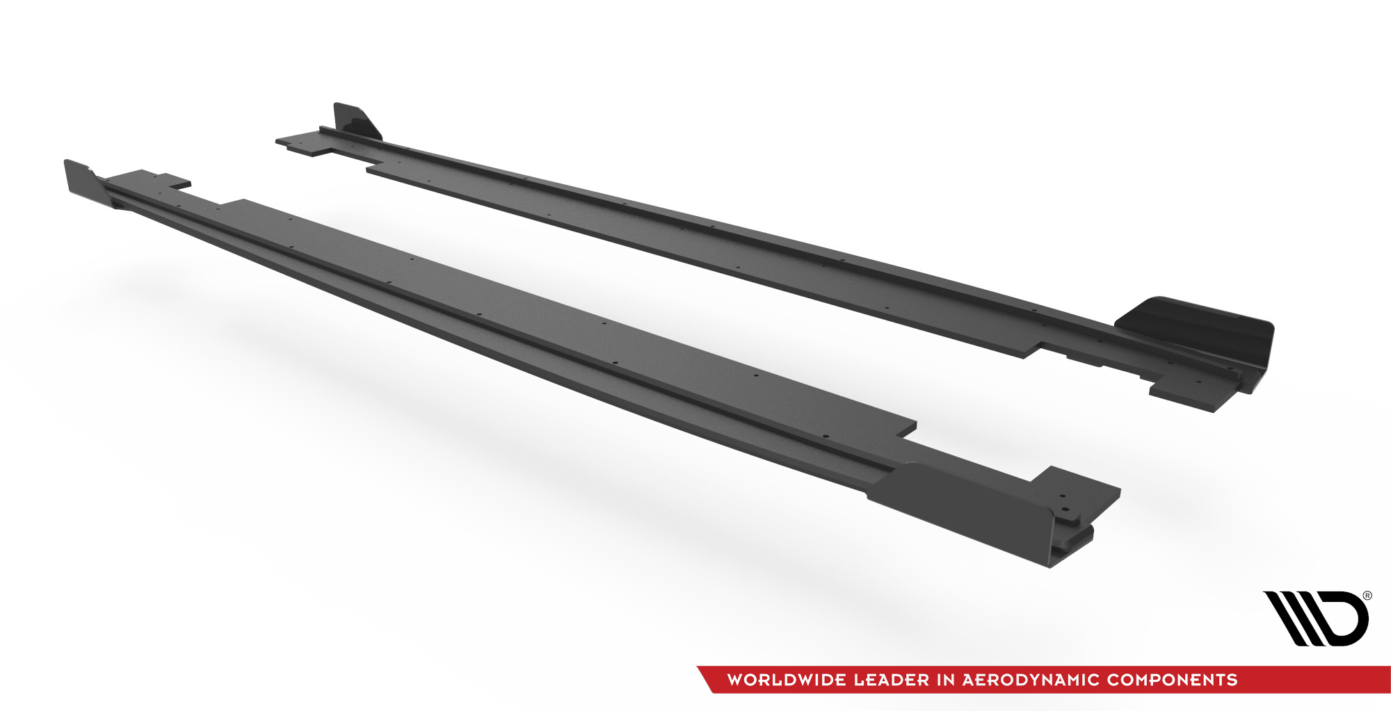 Street Pro Seitenschweller Leisten + Flaps passend für Hyundai I20 N Mk3 schwarz Hochglanz