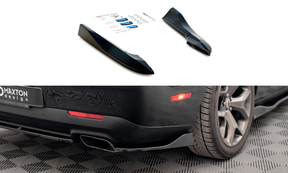 Street+ Heck Ansatz Flaps passend für Dodge Challenger GT Mk3 FL schwarz Hochglanz