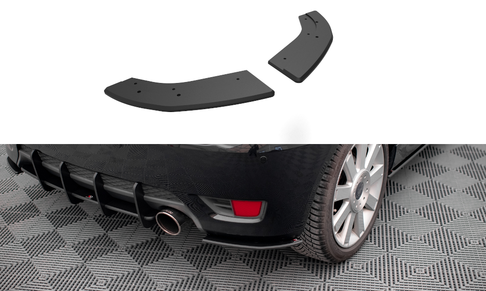 Street Pro Heck Ansatz Flaps passend für Ford Fiesta ST Mk6 rot