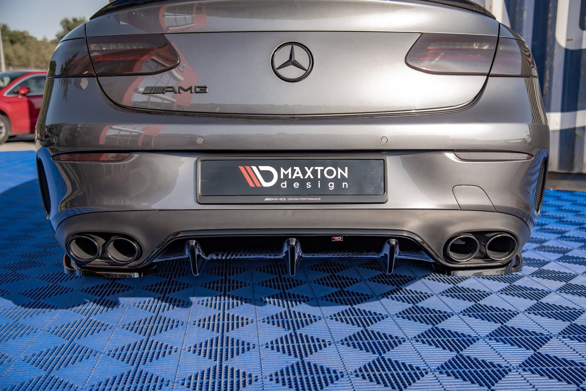 Street+ Heck Ansatz Diffusor passend für Mercedes-AMG E53 Coupe C238 / Cabriolet A238 schwarz Hochglanz