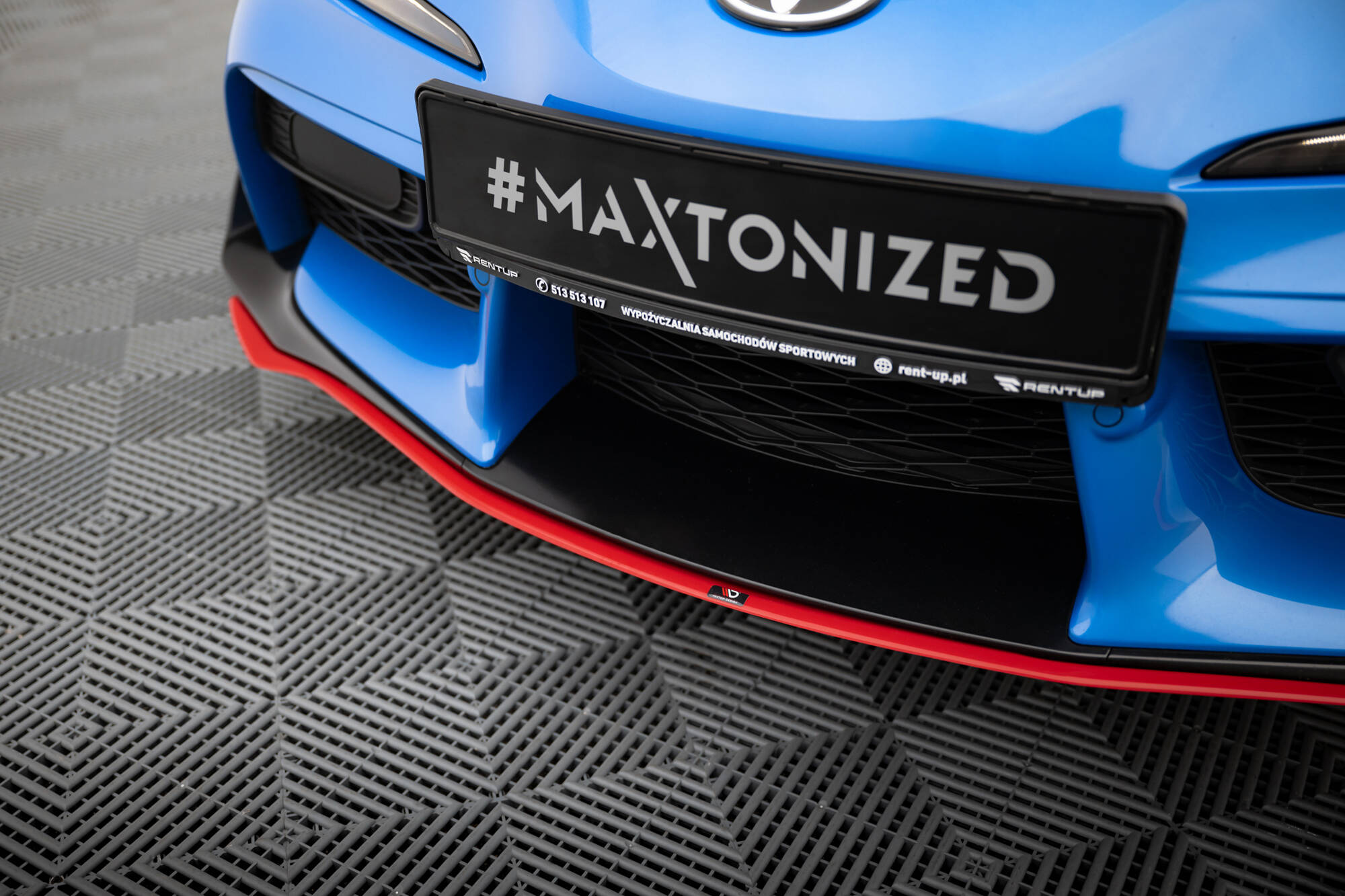 Front Ansatz V.3 für Toyota Supra Mk5 schwarz Hochglanz