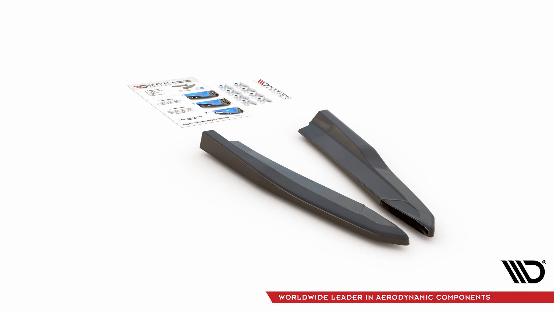 Street+ Heck Ansatz Flaps V.2 passend für Skoda Octavia RS Combi / Liftback Mk4 / Mk4 FL schwarz Hochglanz