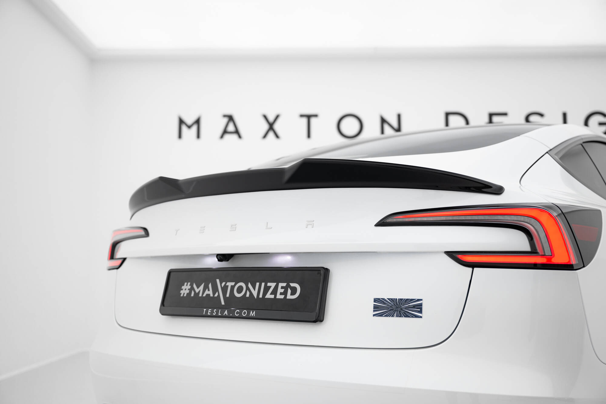 Heckspoiler 3D passend für Tesla Model 3 Performance Mk1 FL schwarz Hochglanz