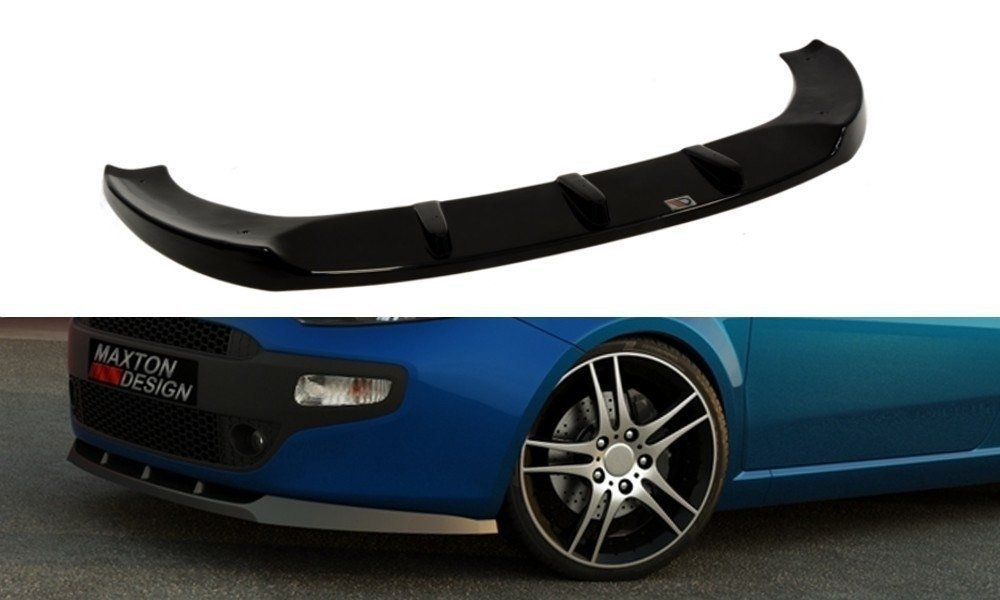 Street+ Spoilerlippe Front Ansatz passend für Fiat Punto Standard Carbon Look