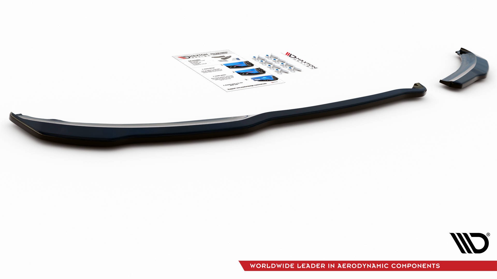 Heck Ansatz Flaps Diffusor für Peugeot 207 Sport schwarz Hochglanz