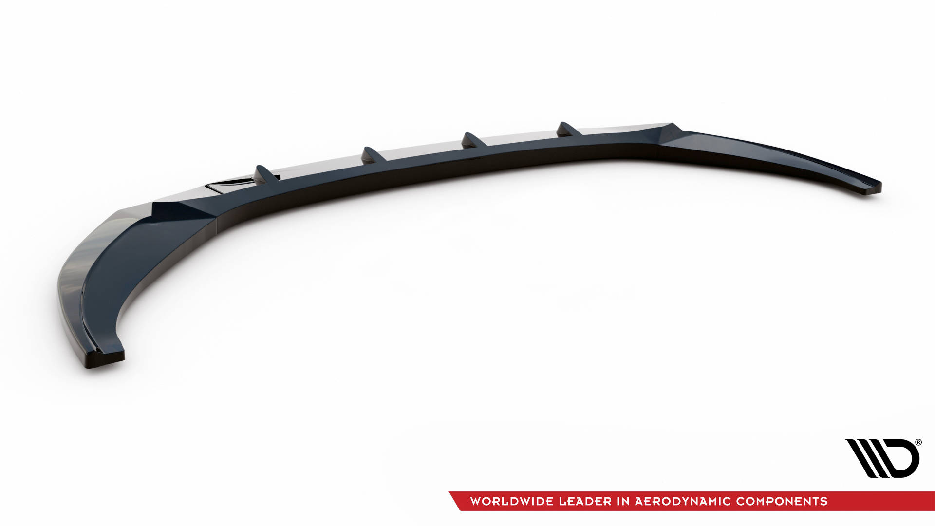 Street+ Spoilerlippe Front Ansatz V.1 passend für Audi A6 C8 schwarz Hochglanz