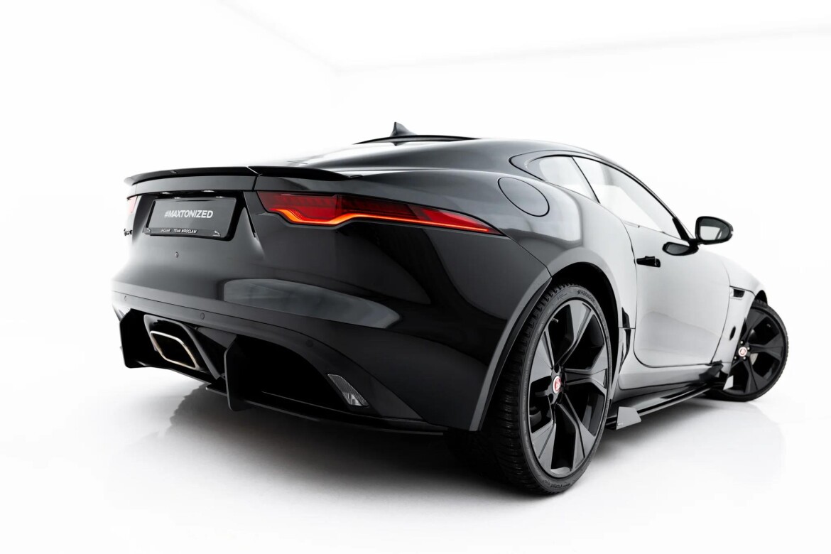 Heckansatz Diffusor passend für Jaguar F-Type X152 Facelift 2 roter Kern