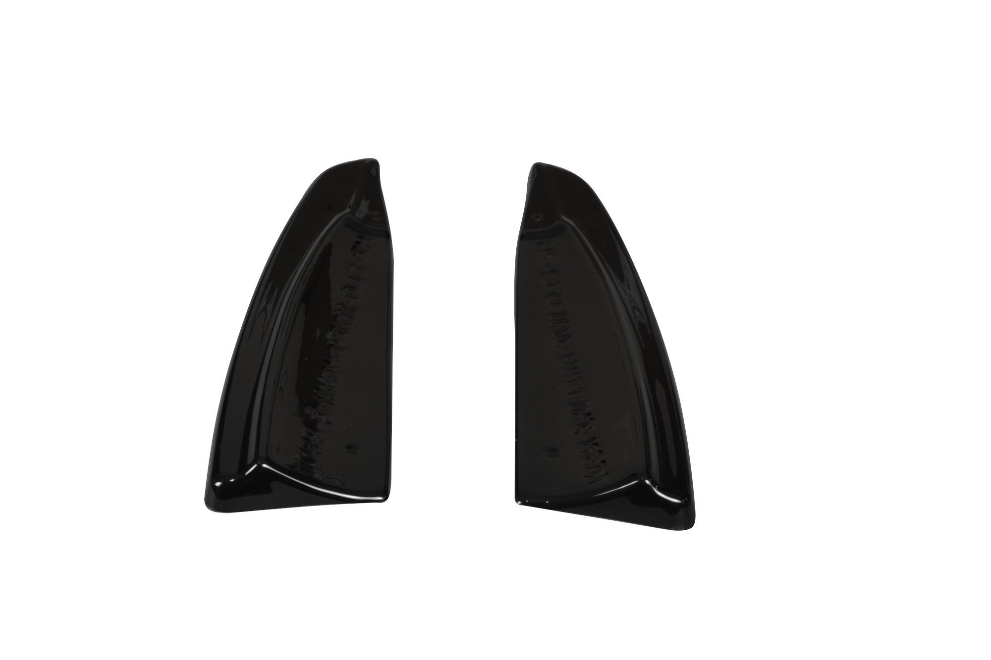 Heck Ansatz Flaps Diffusor für Mercedes-Benz CLA AMG-Line C117 schwarz Hochglanz