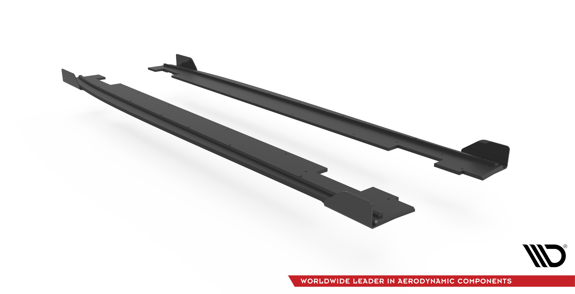 Street Pro Seitenschweller Leisten passend für Hyundai I20 N Mk3 rot+ Hochglanz Flaps
