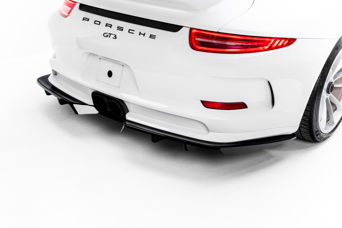 Diffusor RACE passend für Porsche 911 GT3 991 schwarz Hochglanz