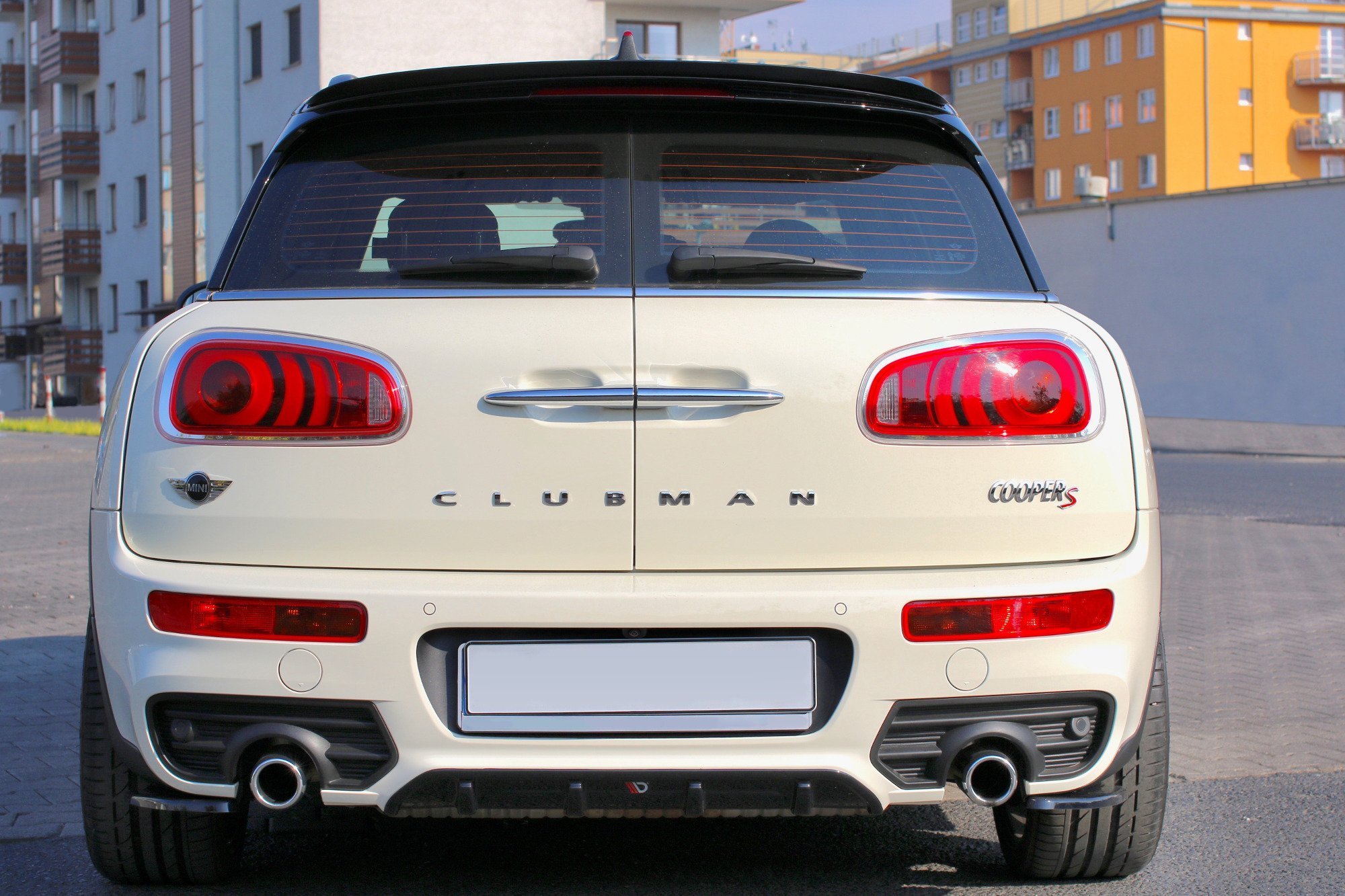 Diffusor Heck Ansatz für MINI CLUBMAN S MK2 F54 JCW schwarz Hochglanz