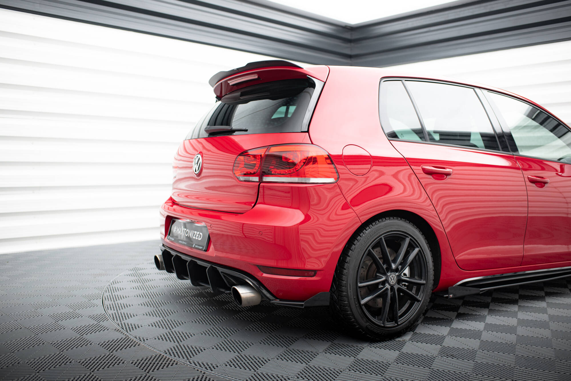 Street Pro Heckschürze Heck Ansatz Diffusor V.2 passend für VW Golf GTI Mk6