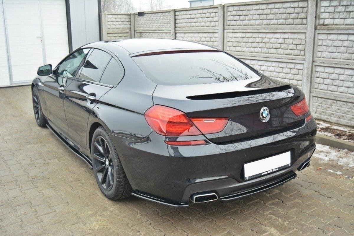 Spoiler CAP für BMW 6er Gran Coupé M Paket schwarz Hochglanz