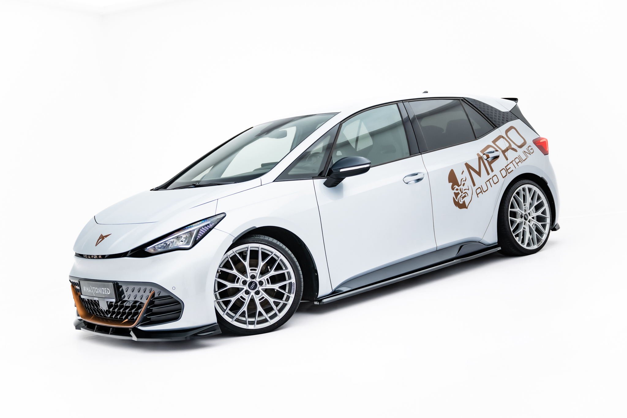 Seitenschweller Ansatz Paar passend für CUPRA Born Mk1 schwarz Hochglanz
