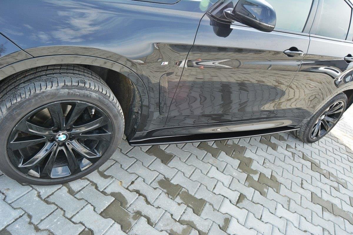 Street+ Seitenschweller Leisten passend für BMW X6 F16 M Paket schwarz Hochglanz