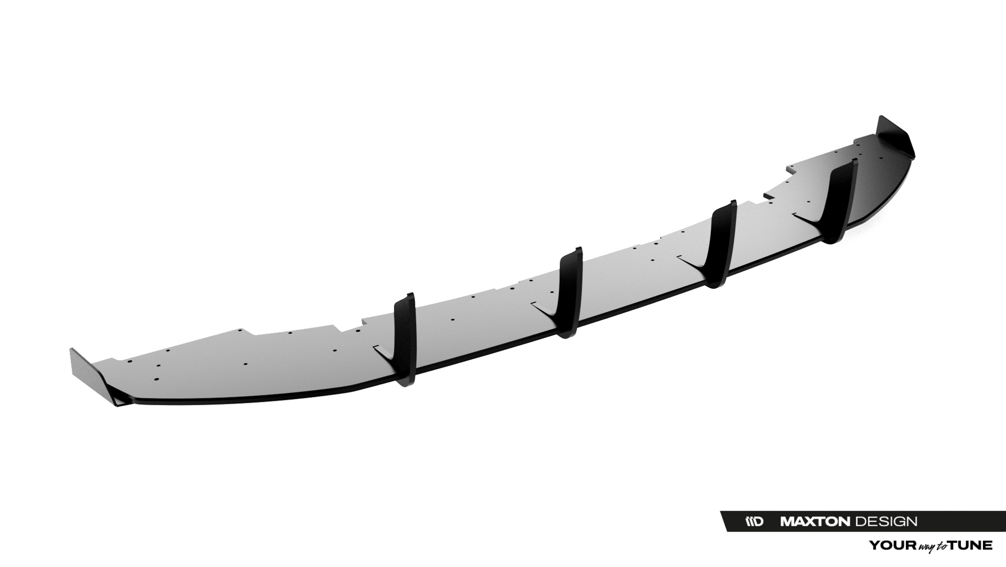 Heckansatz Diffusor + Flaps passend für CUPRA Born Mk1 schwarz Hochglanz