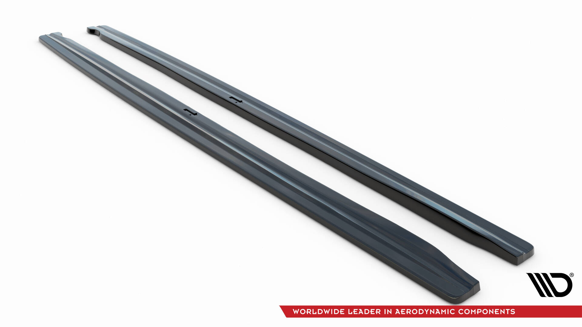 Seitenschweller Ansatz für Audi RS4 B9 / B9 Facelift schwarz Hochglanz