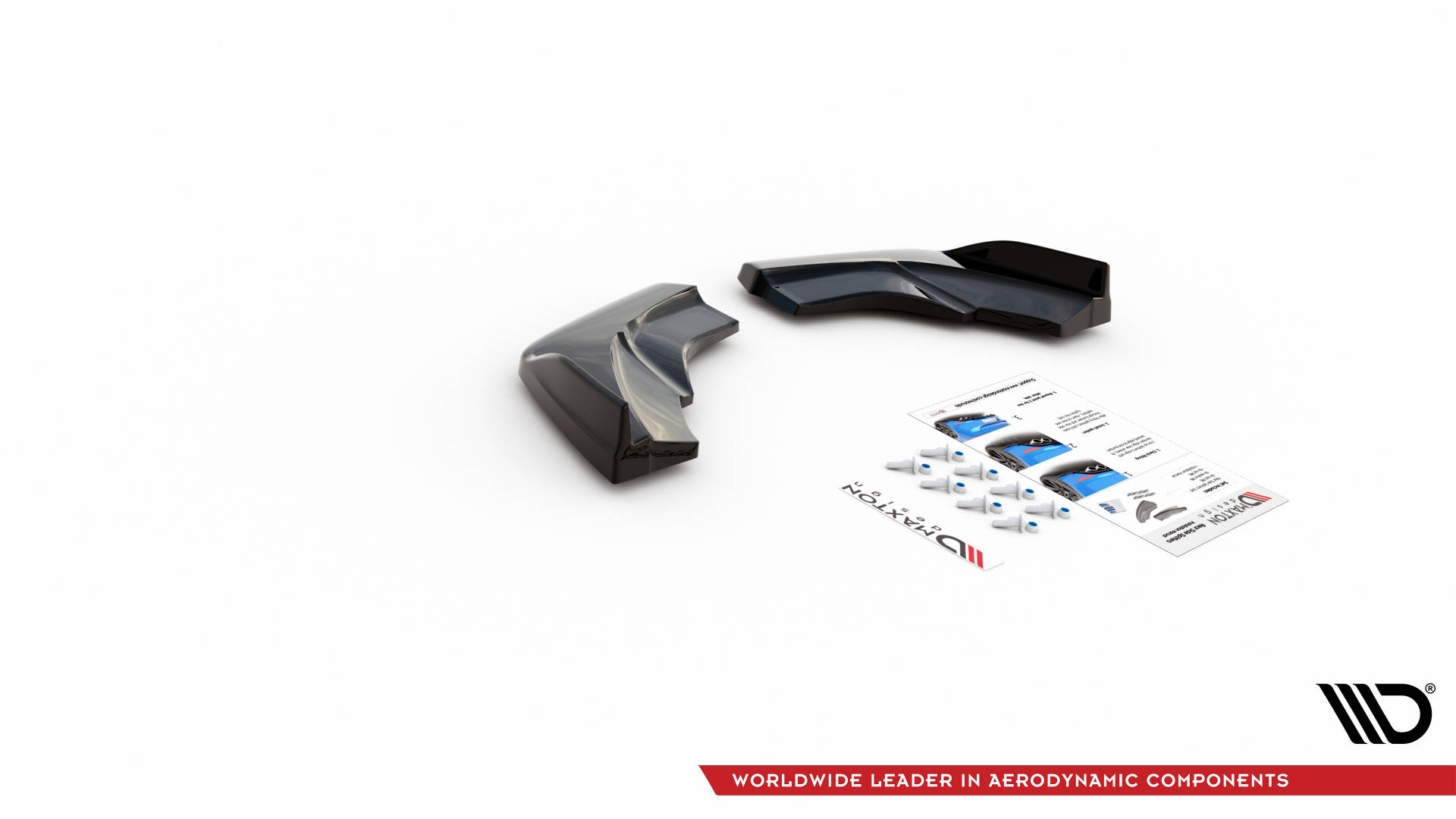 Street+ Heck Ansatz Flaps V.1 passend für Mercedes A W176 schwarz Hochglanz