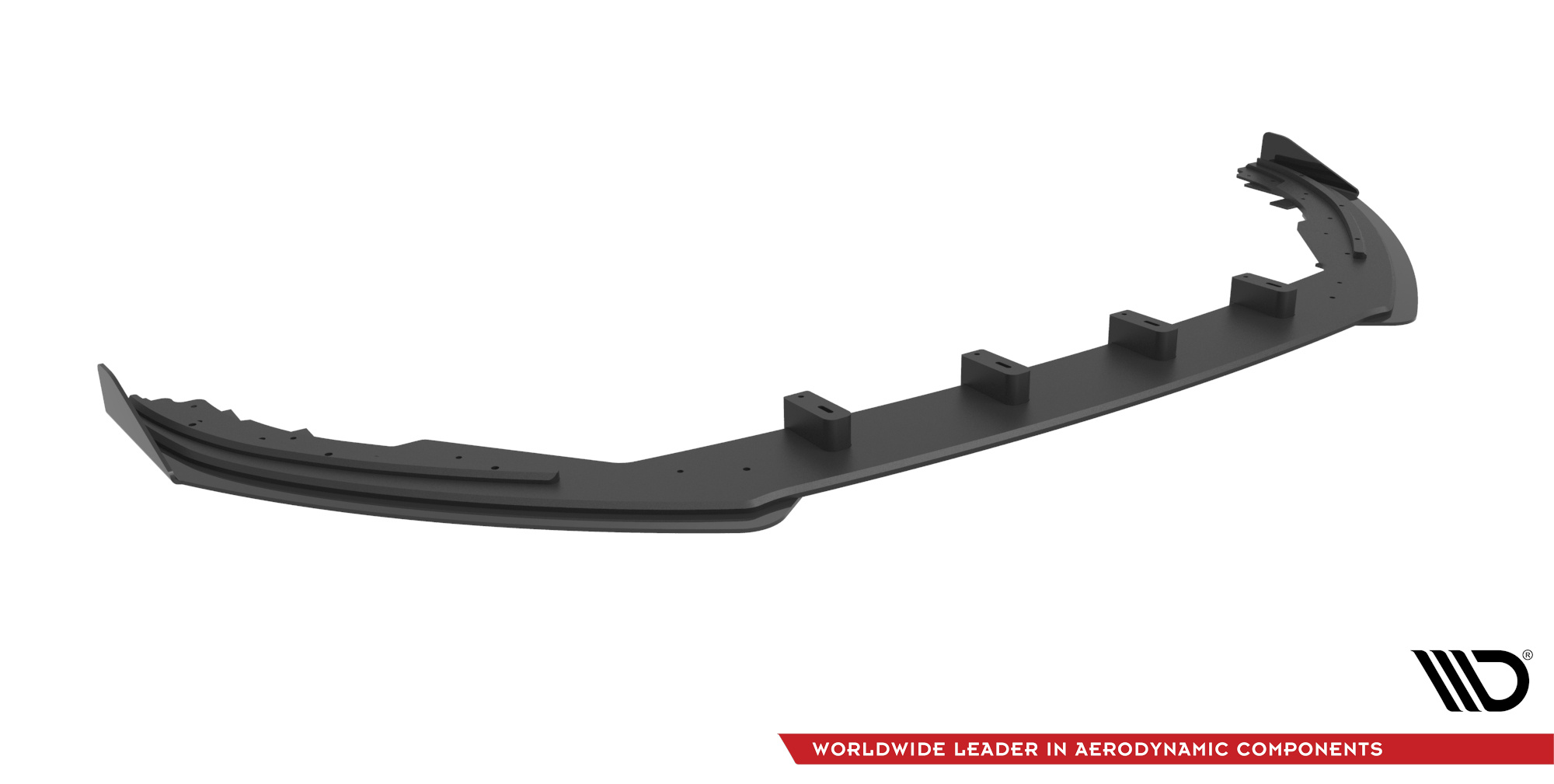 Street Pro Front Ansatz für + Flaps für Ford Focus ST / ST-Line Mk4 schwarz Hochglanz