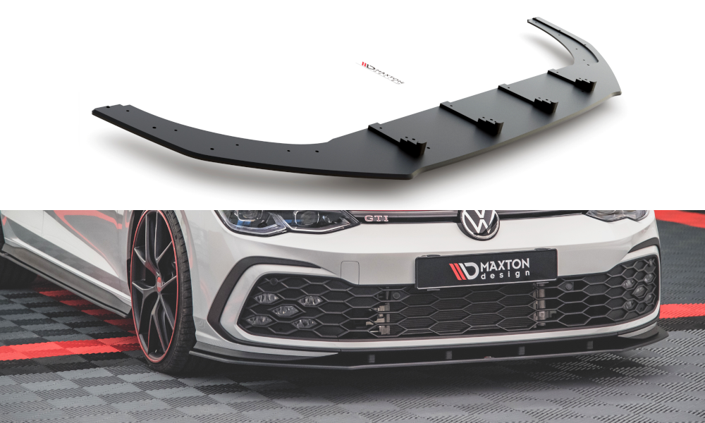 Street Pro Spoilerlippe Front Ansatz passend für VW Golf 8 GTI rot
