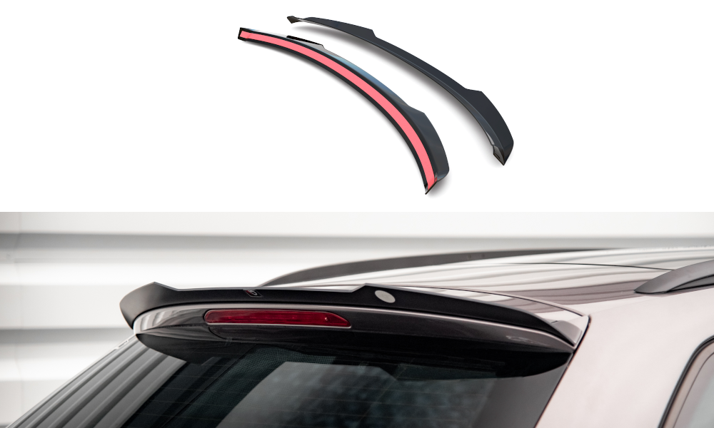 Heck Spoiler Aufsatz Abrisskante passend für Seat Leon FR Sportstourer Mk3 schwarz Hochglanz