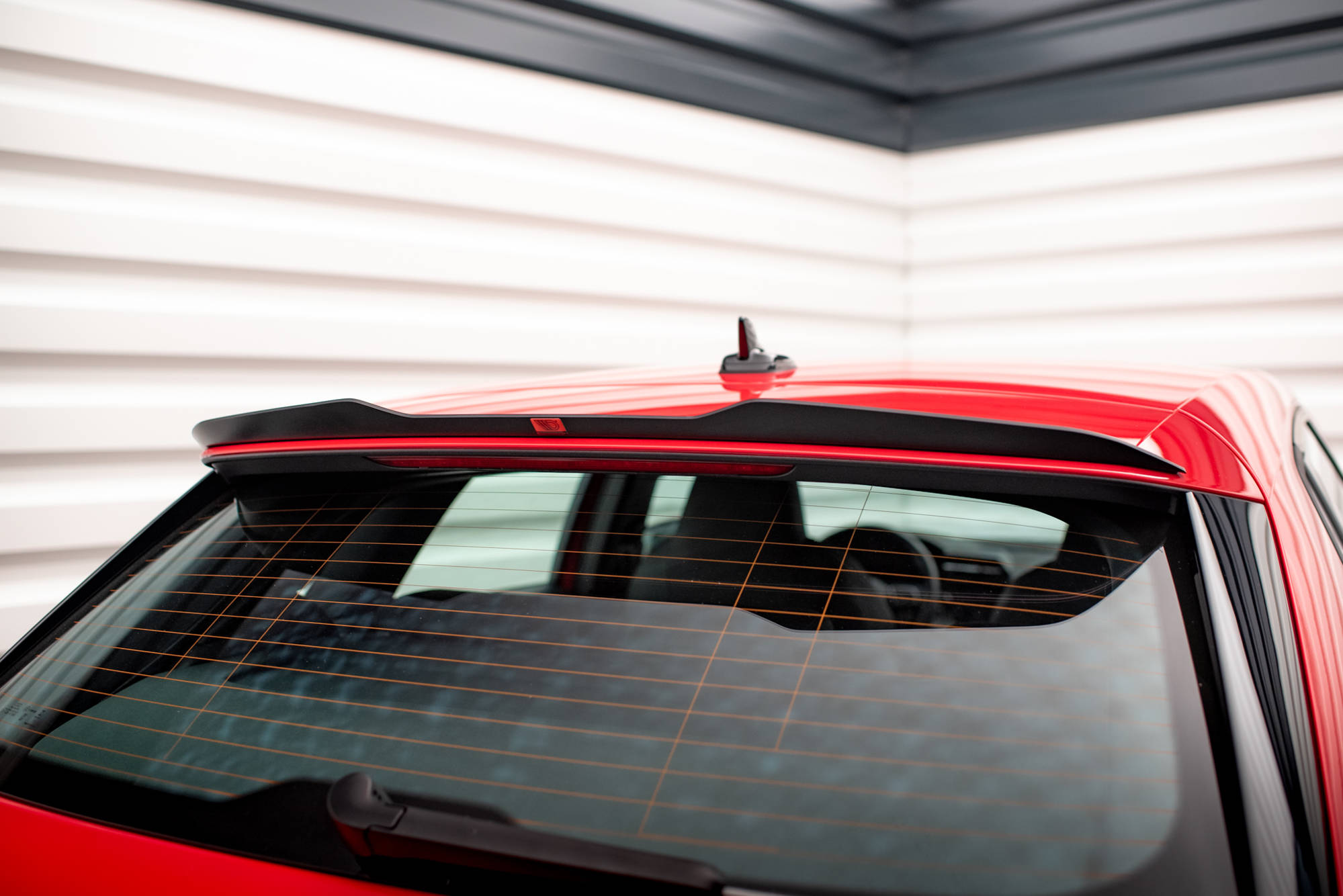 Heck Spoiler Aufsatz Abrisskante passend für Audi A3 Sportback 8Y schwarz Hochglanz