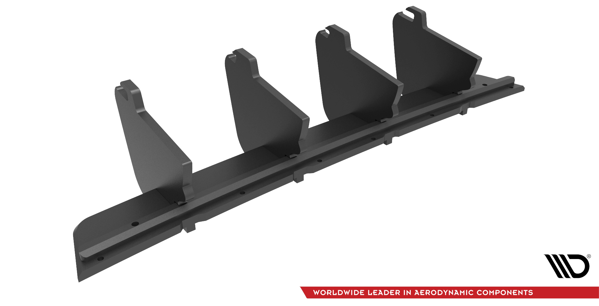 Street Pro Heckschürze Heck Ansatz Diffusor passend für VW Tiguan Mk2 rot