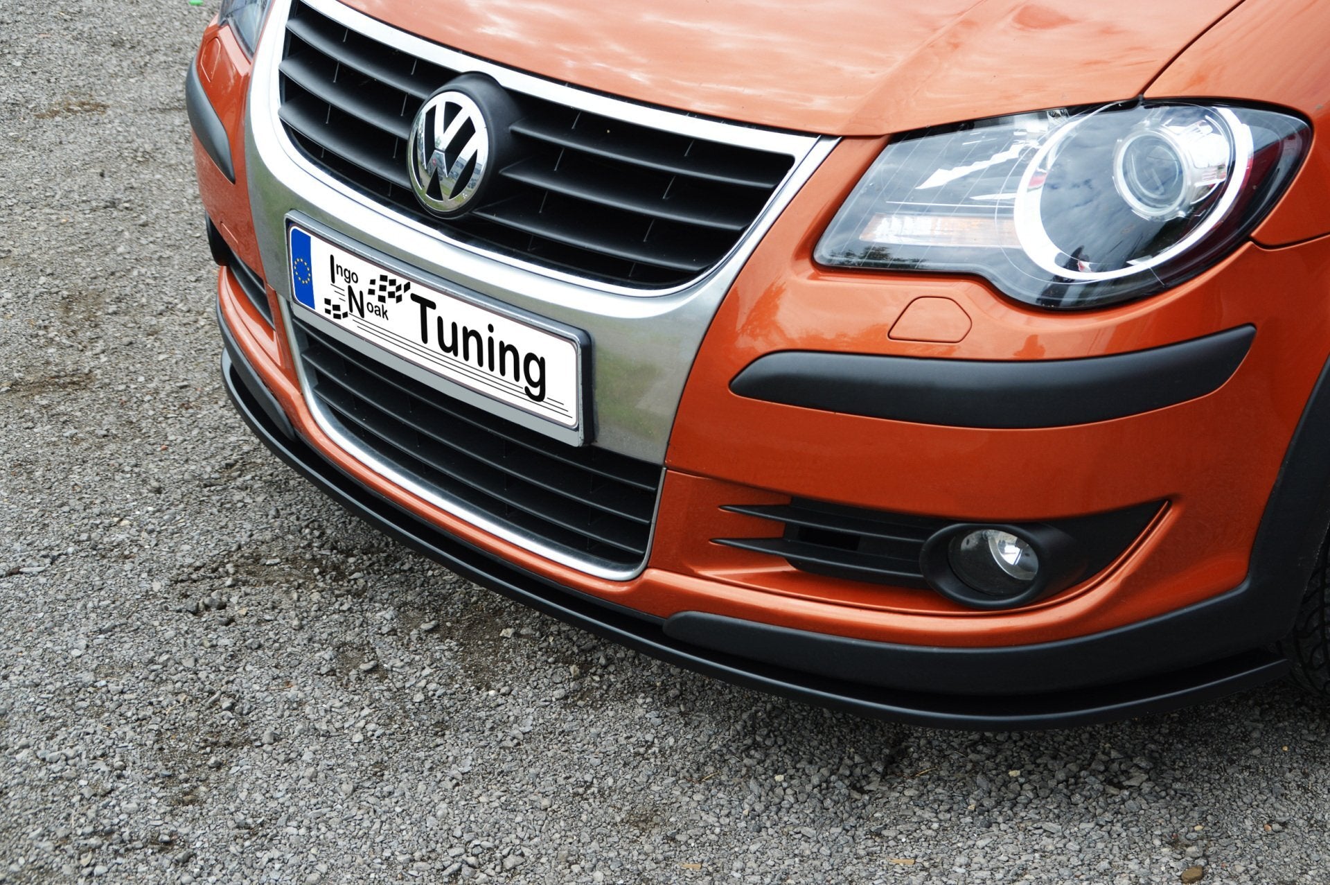 CUP Frontspoilerlippe für VW Touran Facelift 1T GP Bj. 2006-2010 Schwarz Matt